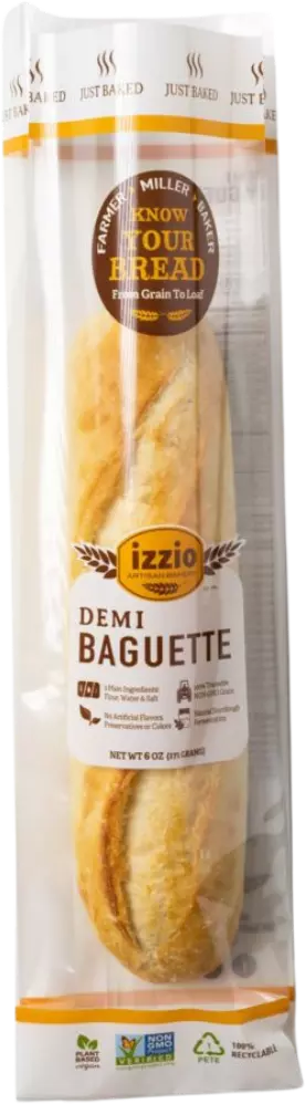 Artisan Unsliced Demi Baguette