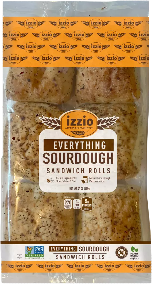 Sourdough Artisan Everything Sandwich Rolls