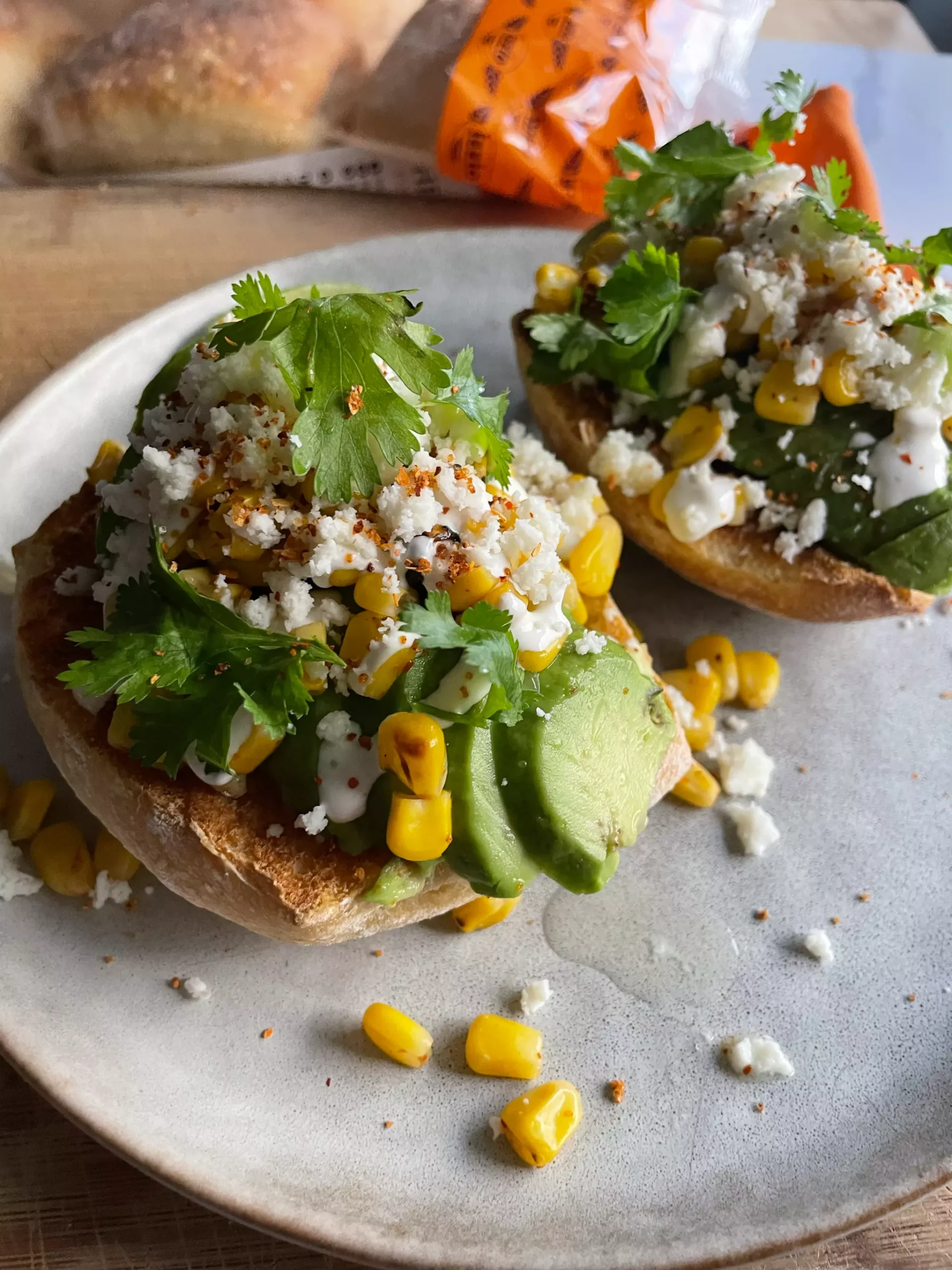 Mexican Street Corn Avocado Toast